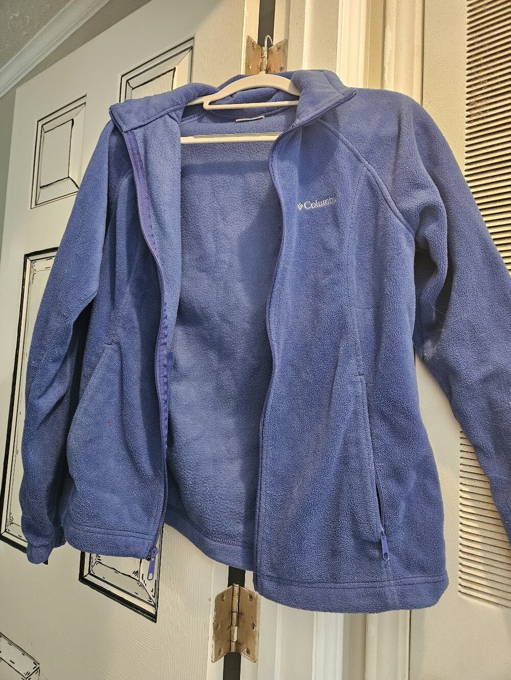Columbia Periwinkle Blue Full-Zip Fleece Jacket